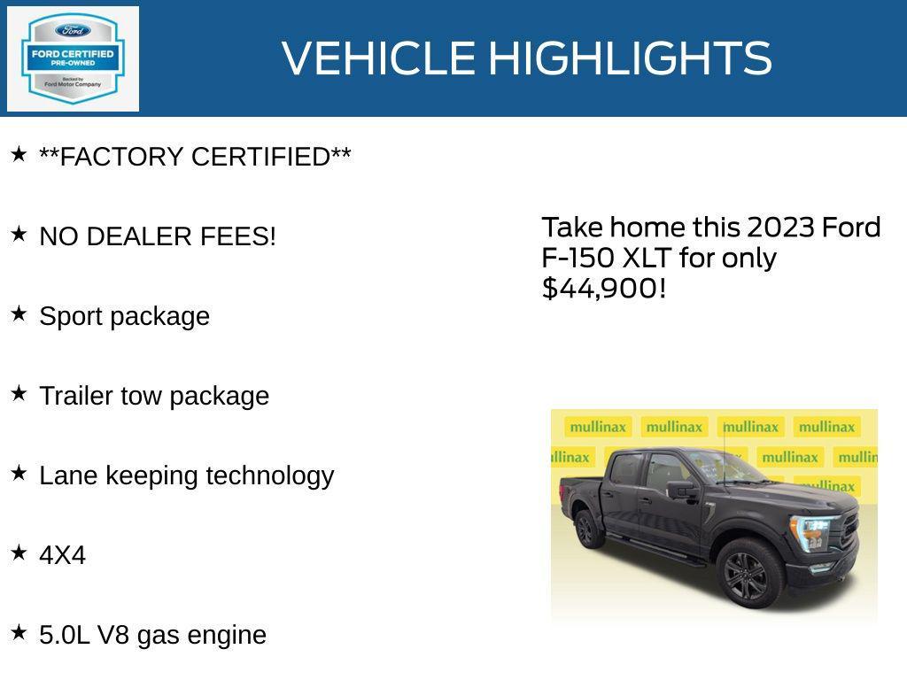 used 2023 Ford F-150 car, priced at $44,900