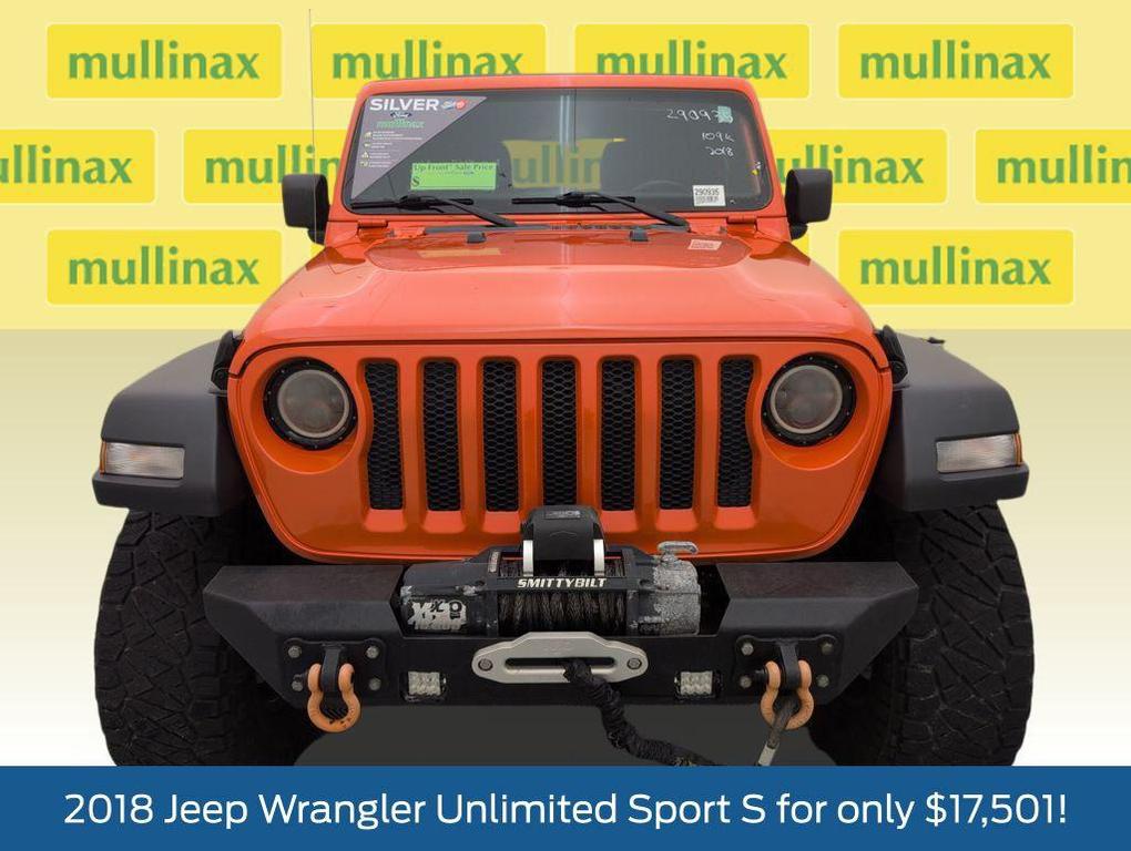 used 2018 Jeep Wrangler Unlimited car, priced at $17,501