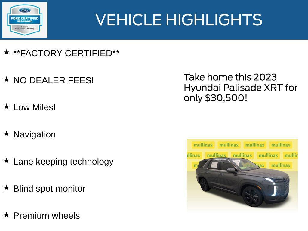 used 2023 Hyundai Palisade car, priced at $30,500