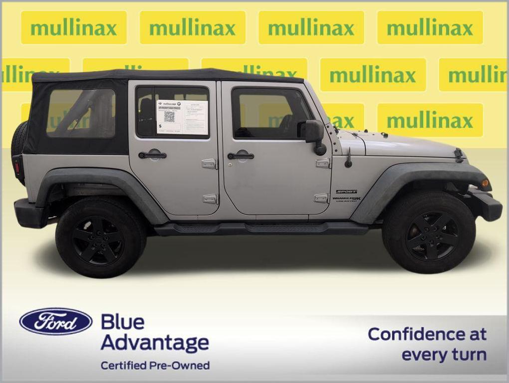 used 2018 Jeep Wrangler JK Unlimited car, priced at $18,000