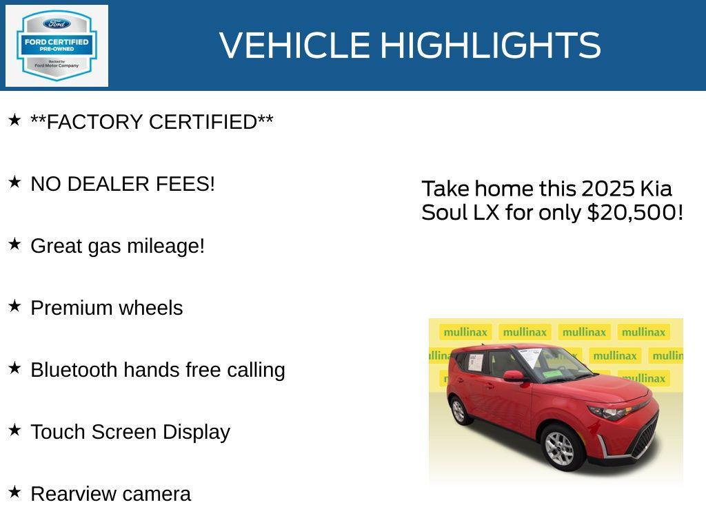 used 2025 Kia Soul car, priced at $20,500