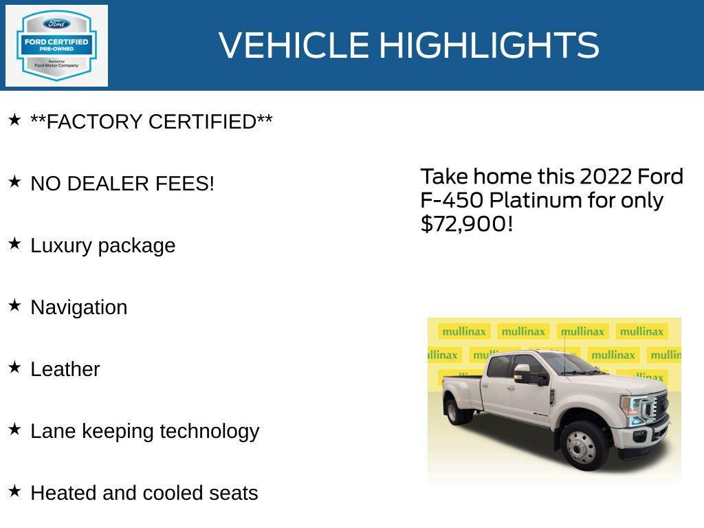 used 2022 Ford F-450 car, priced at $72,900
