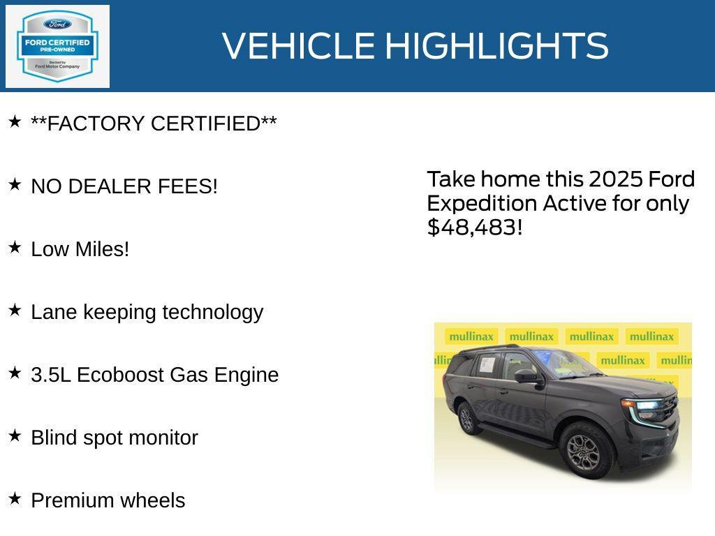 used 2025 Ford Expedition car, priced at $48,483