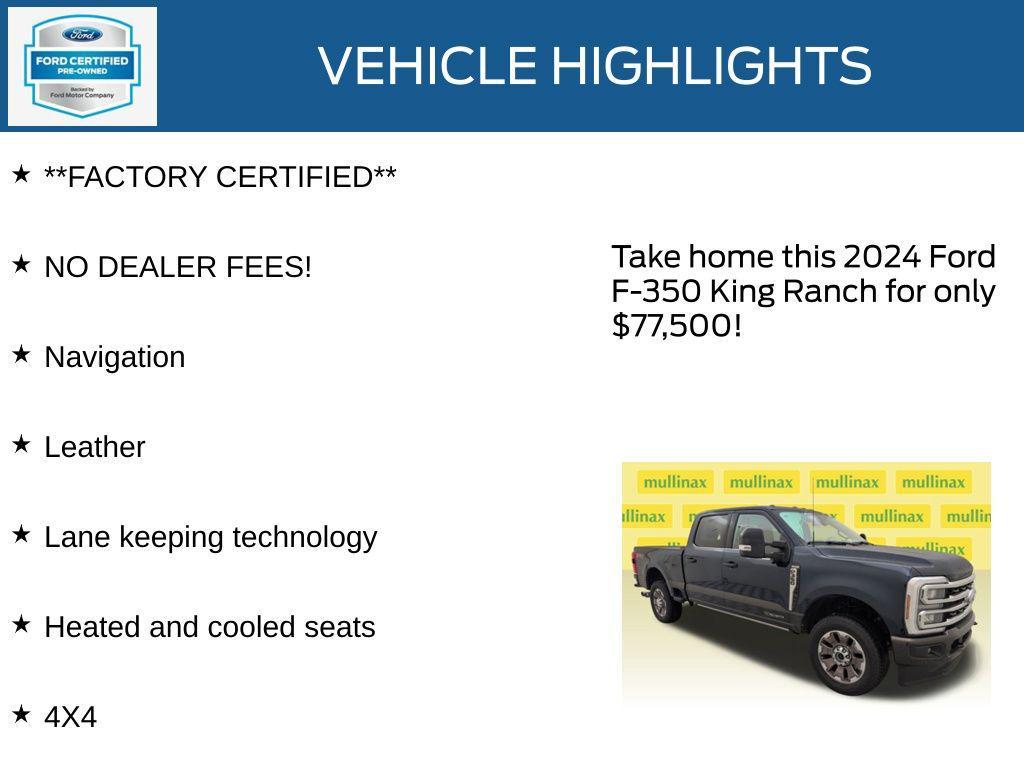 used 2024 Ford F-350 car, priced at $77,500