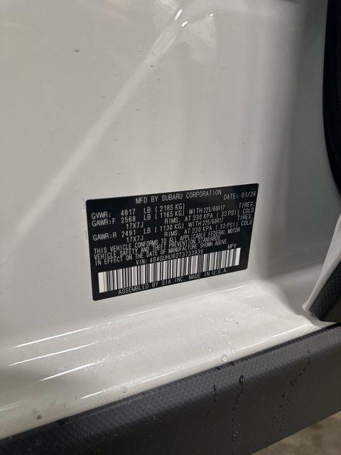 new 2026 Subaru Crosstrek car, priced at $37,251