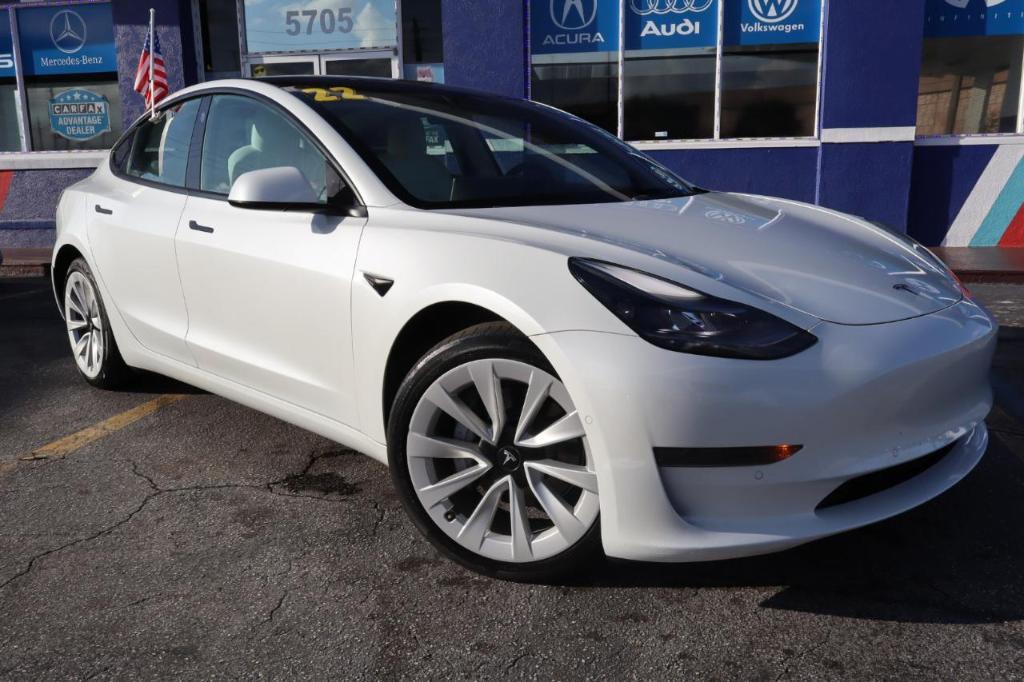 used 2022 Tesla Model 3 car, priced at $24,489