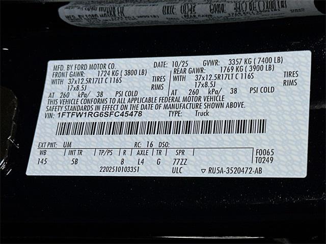 new 2025 Ford F-150 car, priced at $95,475