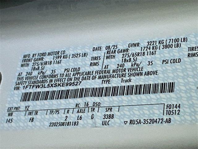 new 2025 Ford F-150 car, priced at $58,160