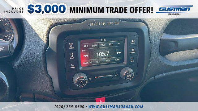 used 2017 Jeep Renegade car, priced at $14,995