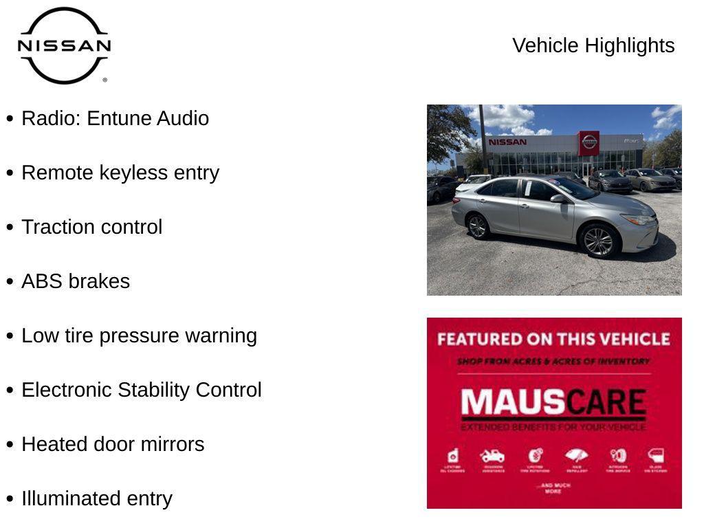 used 2017 Toyota Camry car, priced at $12,495