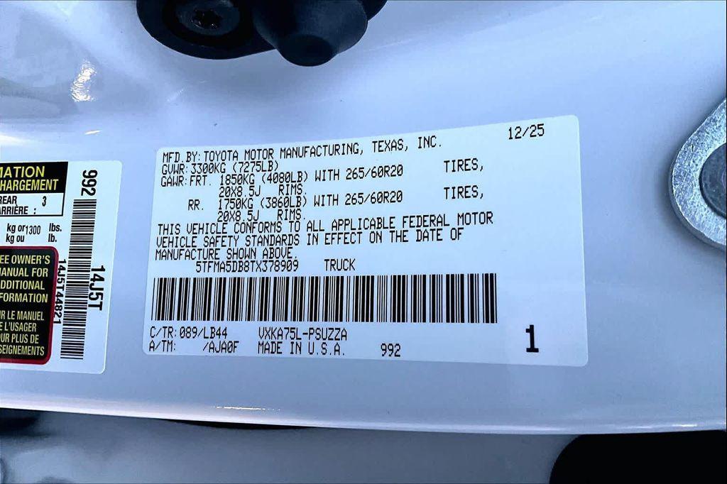 new 2026 Toyota Tundra car, priced at $75,609