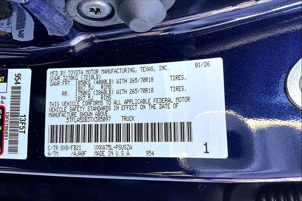 new 2026 Toyota Tundra car, priced at $58,590