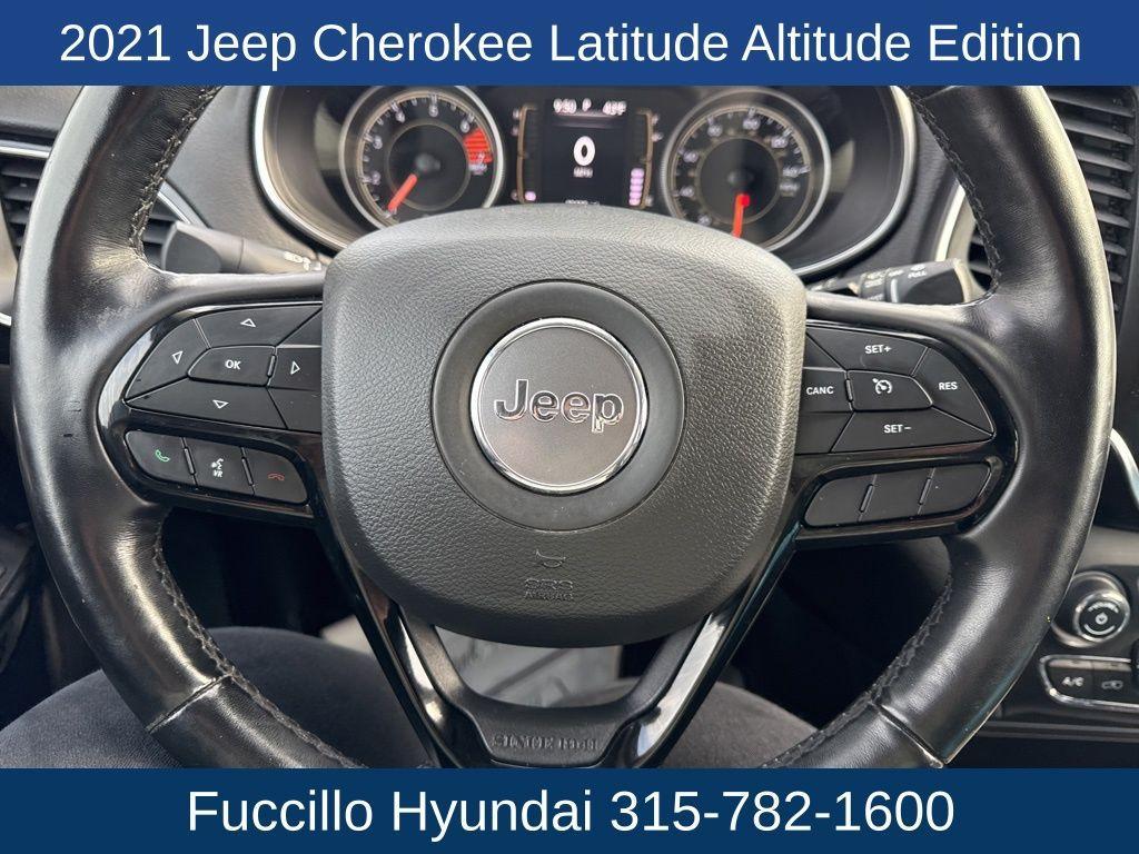 used 2021 Jeep Cherokee car, priced at $19,345