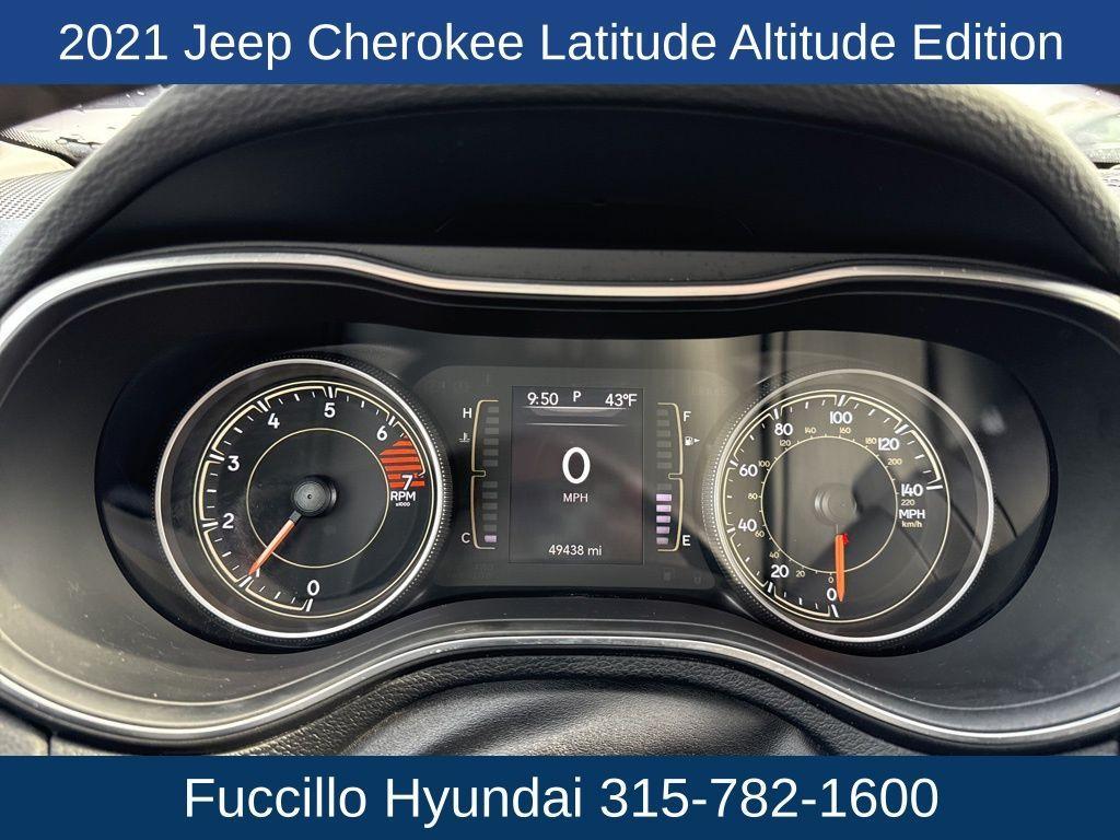 used 2021 Jeep Cherokee car, priced at $19,345
