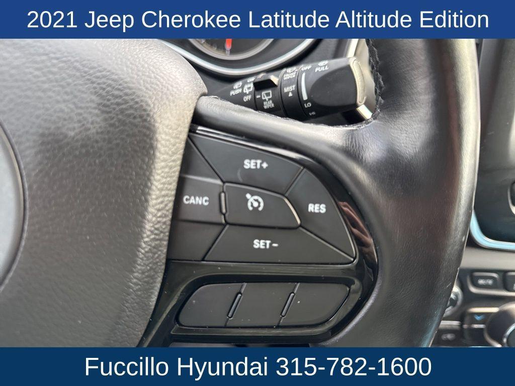 used 2021 Jeep Cherokee car, priced at $19,345