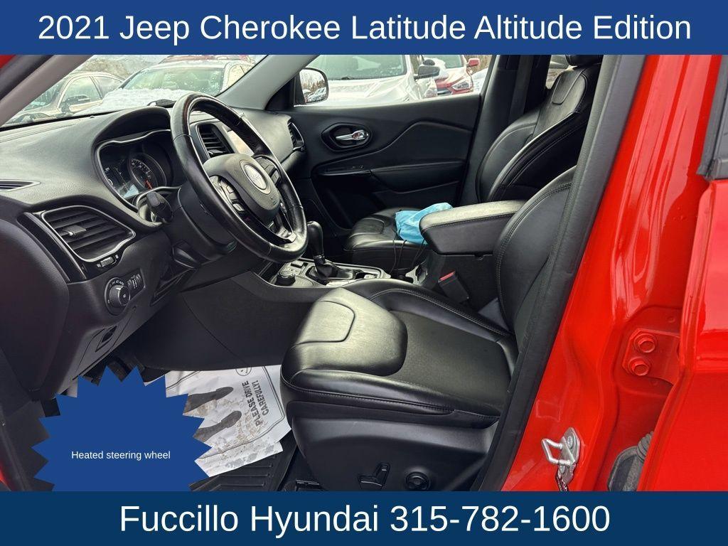 used 2021 Jeep Cherokee car, priced at $19,345
