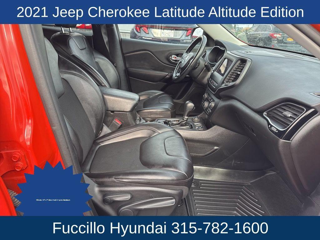used 2021 Jeep Cherokee car, priced at $19,345