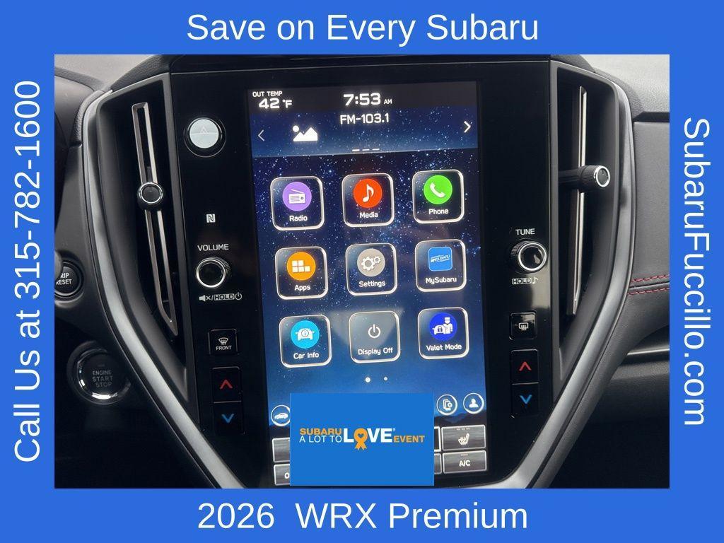new 2026 Subaru WRX car, priced at $38,039