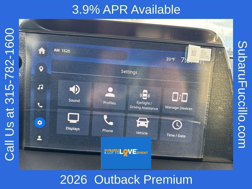 new 2026 Subaru Outback car, priced at $39,722