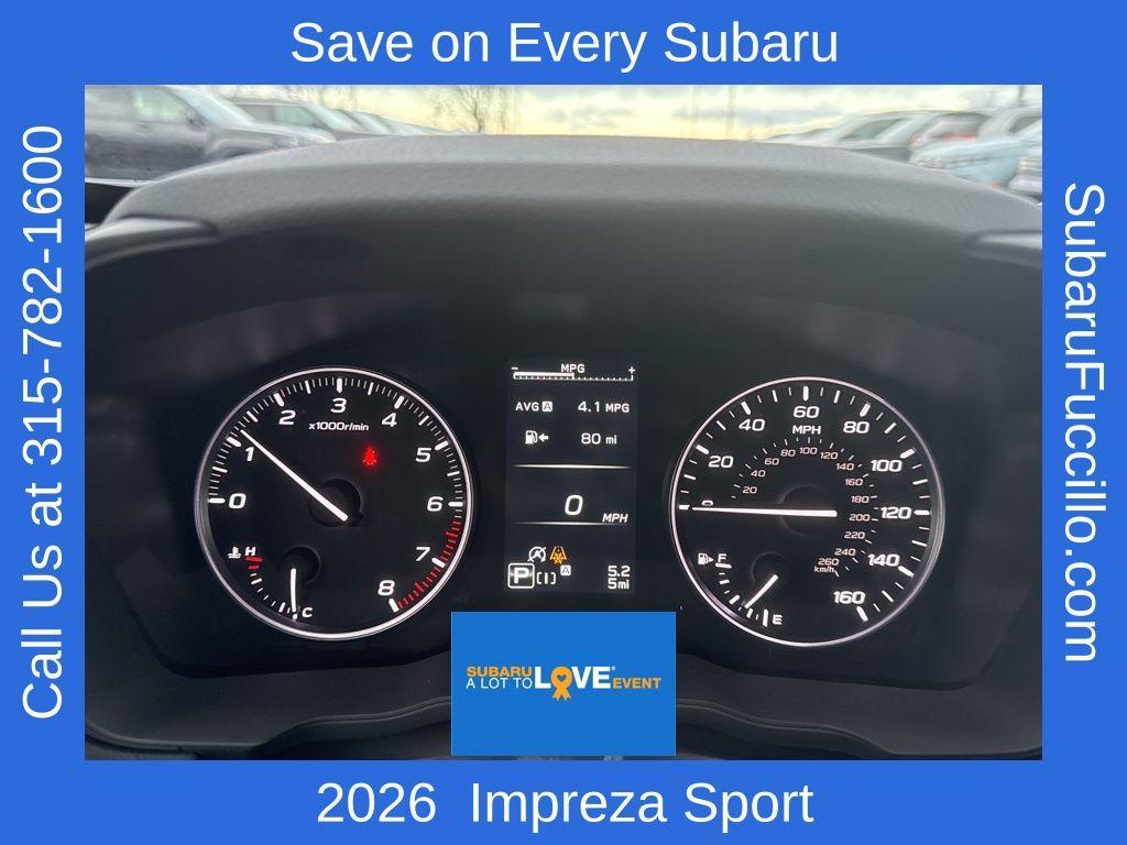new 2026 Subaru Impreza car, priced at $30,109