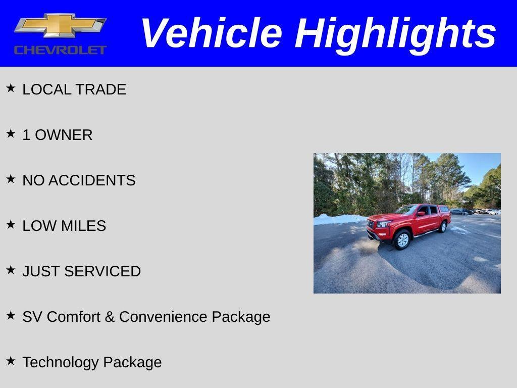 used 2022 Nissan Frontier car, priced at $24,750