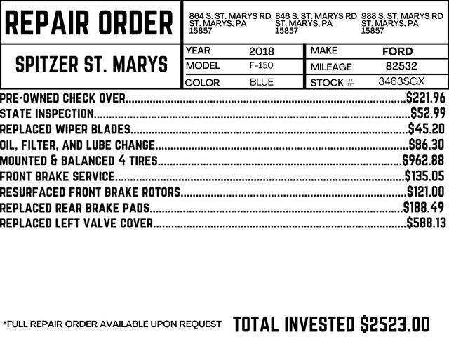 used 2018 Ford F-150 car, priced at $28,990