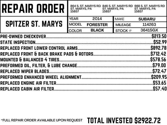 used 2014 Subaru Forester car, priced at $9,980