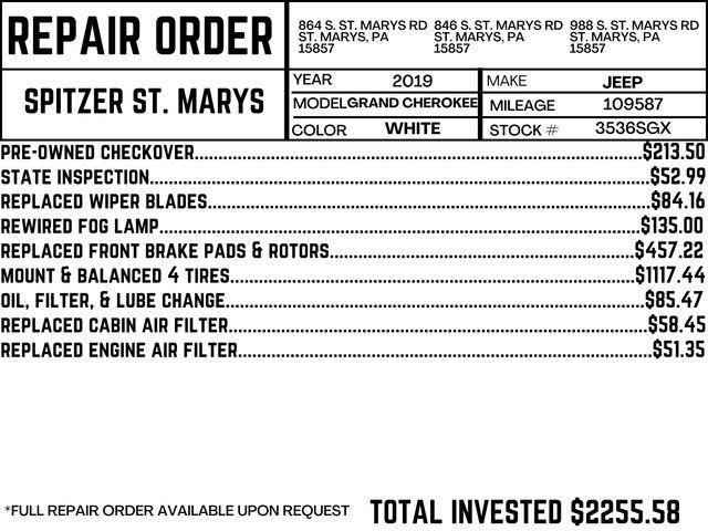 used 2019 Jeep Grand Cherokee car, priced at $17,890