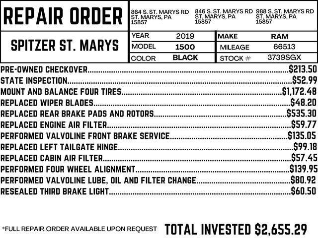 used 2019 Ram 1500 car, priced at $26,422