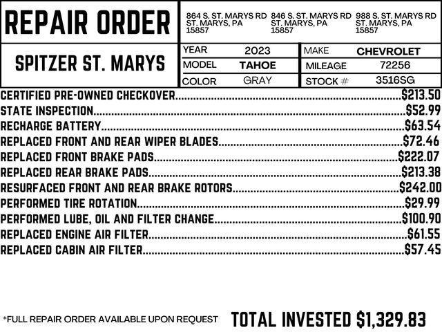 used 2023 Chevrolet Tahoe car, priced at $41,990