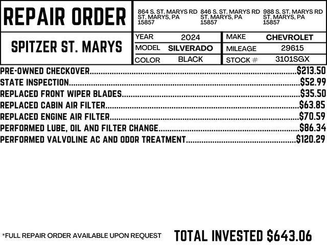 used 2024 Chevrolet Silverado 3500 car, priced at $53,490