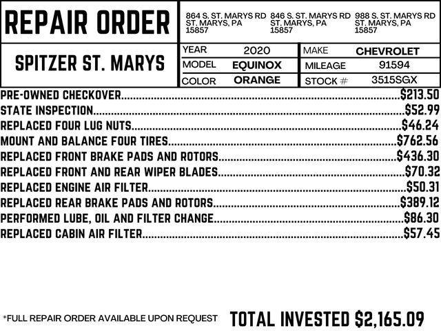 used 2020 Chevrolet Equinox car, priced at $14,990
