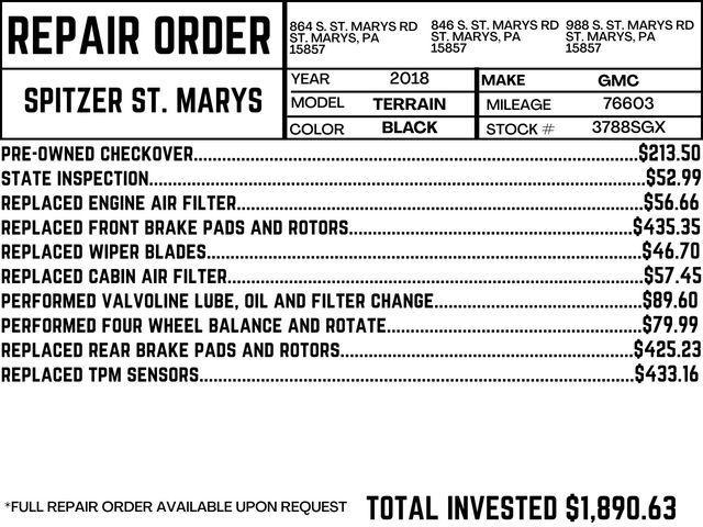 used 2018 GMC Terrain car, priced at $16,500