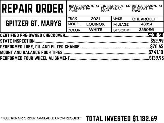 used 2021 Chevrolet Equinox car, priced at $22,590