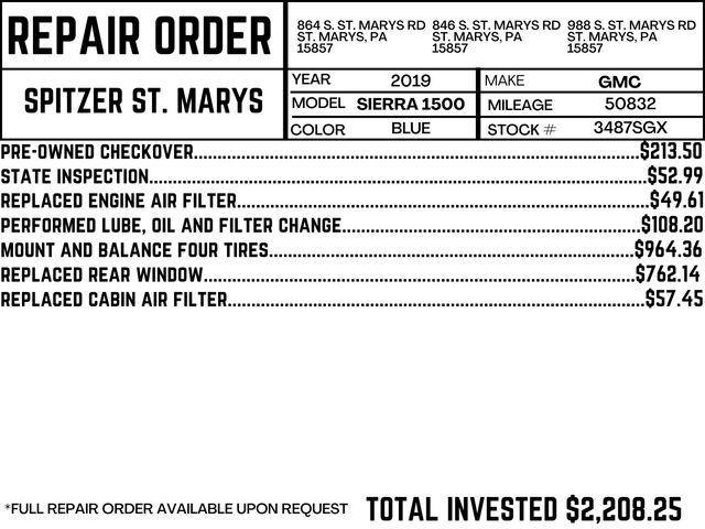 used 2019 GMC Sierra 1500 car, priced at $27,990