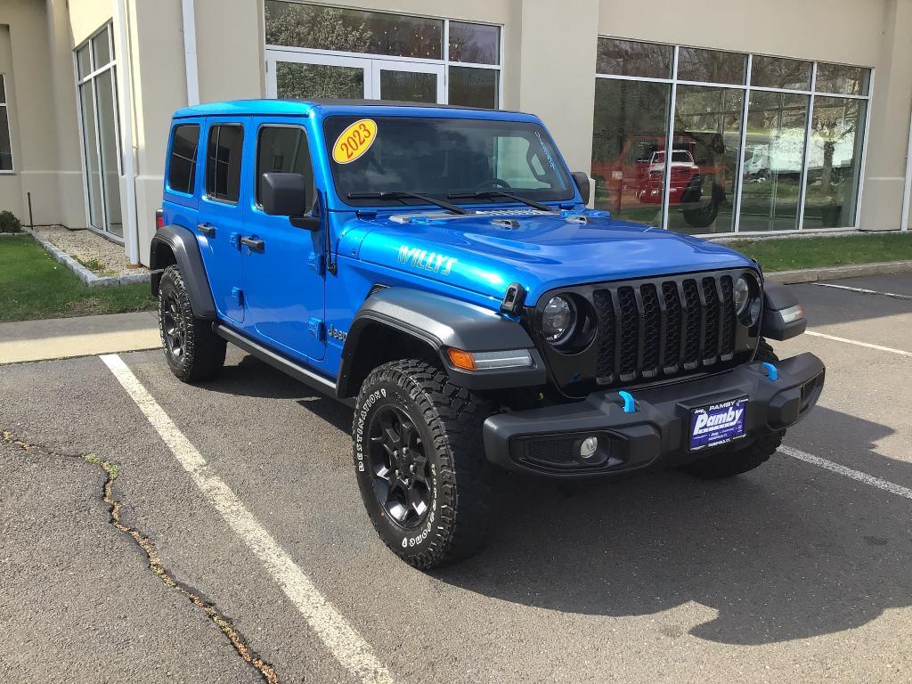 used 2023 Jeep Wrangler 4xe car, priced at $28,250