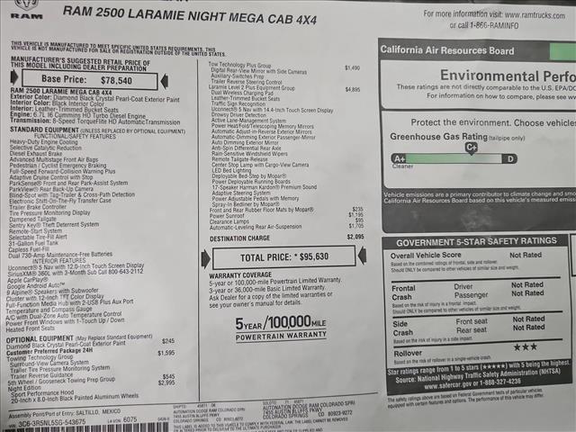 new 2025 Ram 2500 car, priced at $83,840