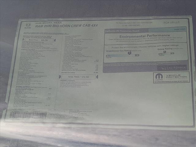 new 2026 Ram 2500 car, priced at $68,999