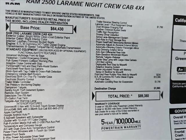 new 2025 Ram 2500 car, priced at $76,993