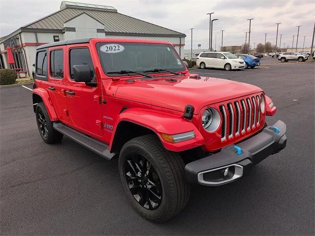 used 2022 Jeep Wrangler Unlimited 4xe car, priced at $28,283