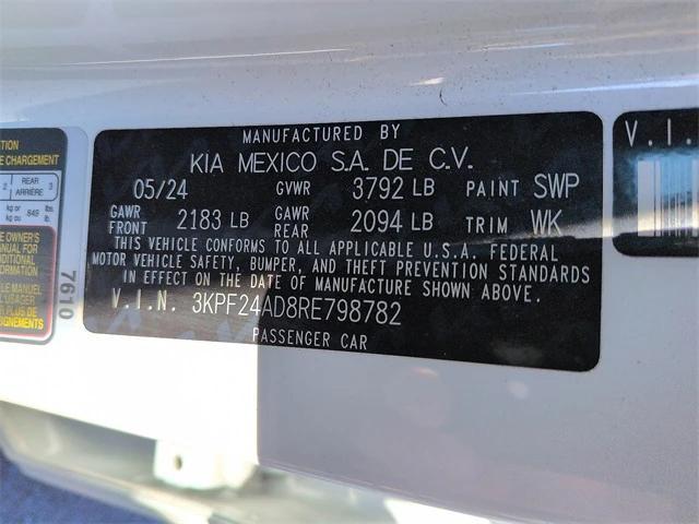 used 2024 Kia Forte car, priced at $16,944