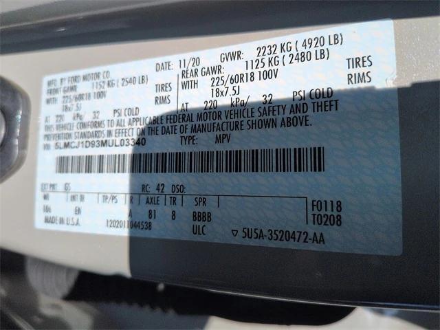 used 2021 Lincoln Corsair car, priced at $22,344