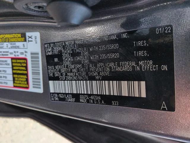 used 2022 Toyota Highlander car, priced at $35,871