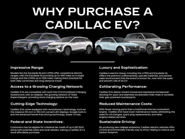 new 2025 Cadillac LYRIQ car, priced at $64,915