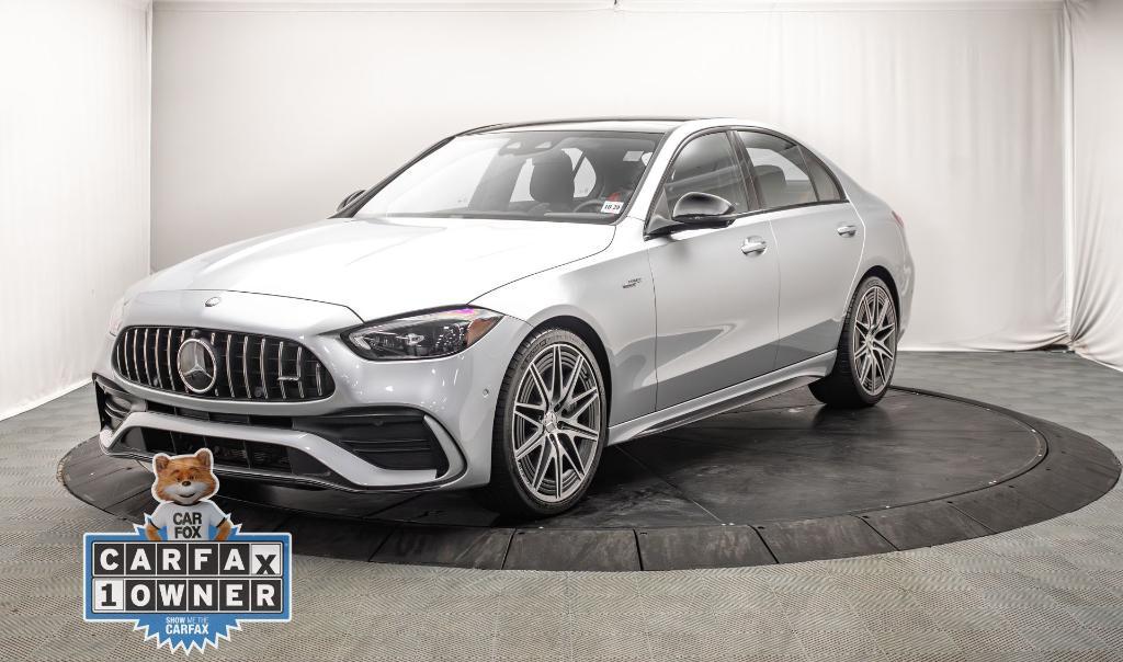 used 2024 Mercedes-Benz AMG C 43 car, priced at $49,699