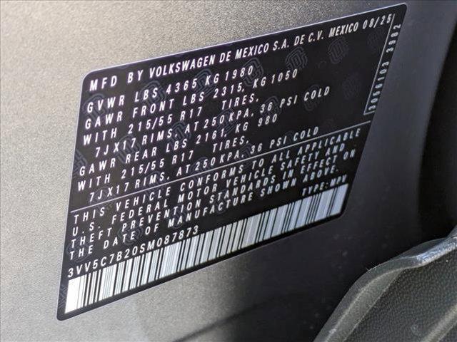 new 2025 Volkswagen Taos car, priced at $23,627