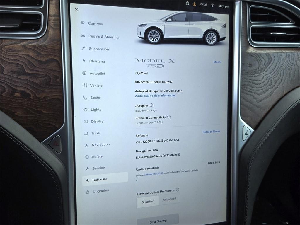 used 2017 Tesla Model X car, priced at $23,995