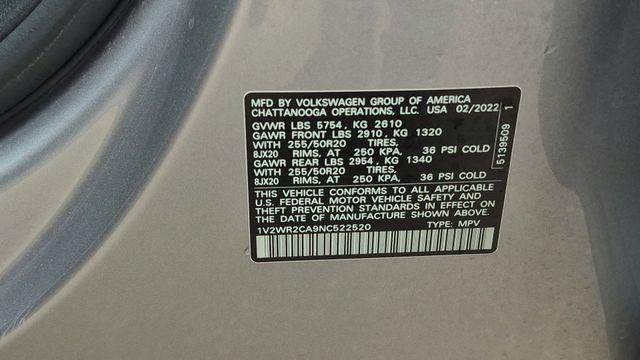used 2022 Volkswagen Atlas car, priced at $25,999