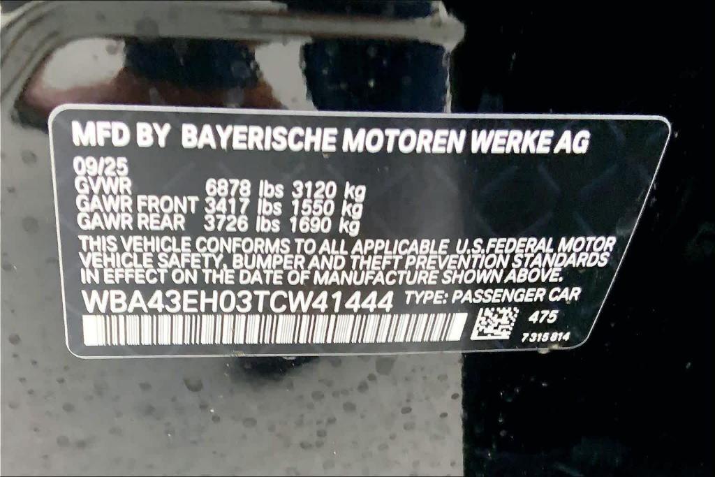 new 2026 BMW 750e car, priced at $129,150