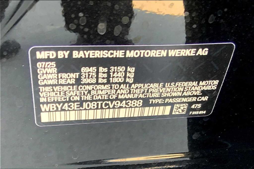 new 2026 BMW i7 car, priced at $114,888